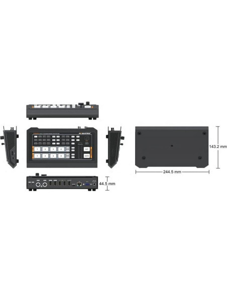 Conmutador de Video AVMATRIX HVS0403U 4 Canales HDMI/SDI Conmutador de Video AVMATRIX HVS0403U 4 Canales HDMI/SDI