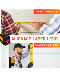 Nivel láser autocompensante Alignace T03 360 rojo 30.48m 2