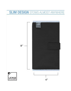 Organizador de Pastillas de Viaje Lewis N. Clark - 16 Compartimentos Negro 2