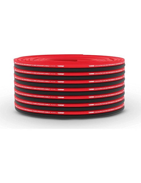 Cable de Altavoz DS18 SW-18GA 100m Ultra Flex Rojo y Negro Cable de Altavoz DS18 SW-18GA 100m Ultra Flex Rojo y Negro