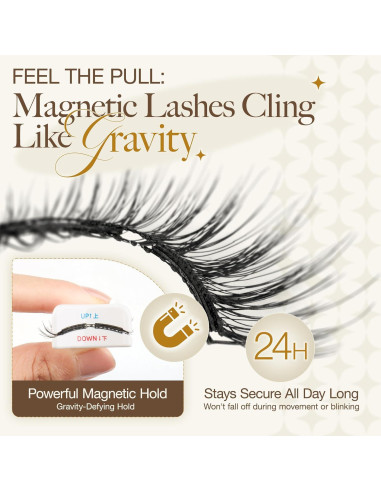 Pestañas Magnéticas LASHVIEW CT01 Reutilizables y Naturales