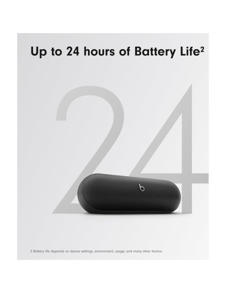 Beats Pill - Altavoz Bluetooth Portátil - 24H Batería - Negro Beats Pill - Altavoz Bluetooth Portátil - 24H Batería - Negro