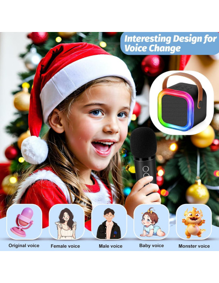Mini máquina de karaoke Poptrend K12 para niños con micrófono Mini máquina de karaoke Poptrend K12 para niños con micrófono