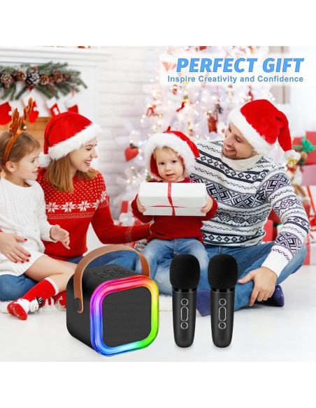 Mini máquina de karaoke Poptrend K12 para niños con micrófono Mini máquina de karaoke Poptrend K12 para niños con micrófono