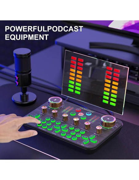 Mezclador de Audio Facmogu K600 para Streaming y Podcasting Mezclador de Audio Facmogu K600 para Streaming y Podcasting