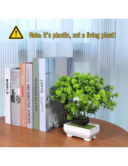 Planta Artificial Bonsai Verde Yoerm 21.5 cm Decoración Planta Artificial Bonsai Verde Yoerm 21.5 cm Decoración