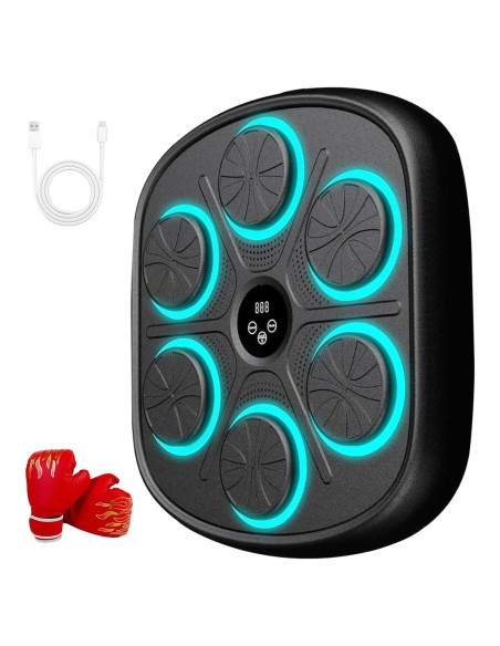 Máquina de Boxeo Musical RUNWE 2025 con Guantes y Bluetooth Máquina de Boxeo Musical RUNWE 2025 con Guantes y Bluetooth