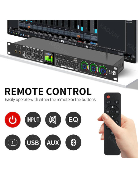 Procesador de Audio Digital LX9 KTV 5 Entradas USB Bluetooth Procesador de Audio Digital LX9 KTV 5 Entradas USB Bluetooth