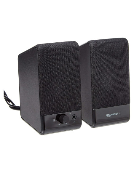 Altavoces USB Amazon Basics para computadora, negro Altavoces USB Amazon Basics para computadora, negro