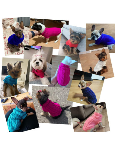 Suéter para Perros Pequeños SVVOOD Talla M Rosa Cálido