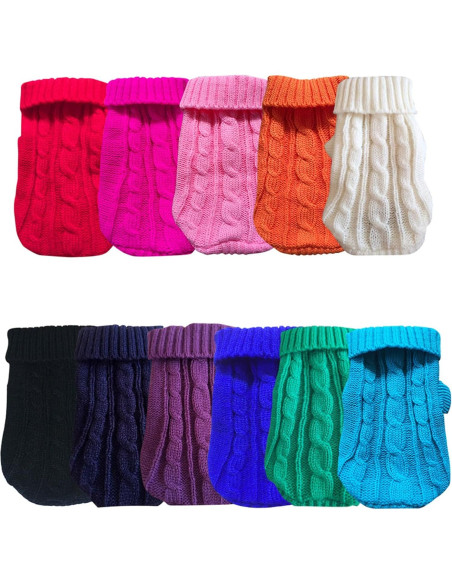 Suéter para Perros Pequeños SVVOOD Talla M Rosa Cálido Suéter para Perros Pequeños SVVOOD Talla M Rosa Cálido