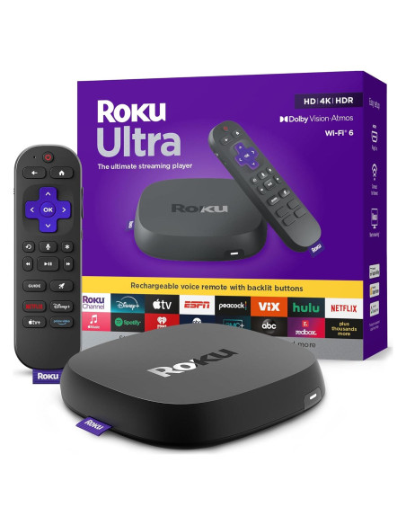 Roku Ultra 2024 - Reproductor Streaming 4K con Dolby Atmos Roku Ultra 2024 - Reproductor Streaming 4K con Dolby Atmos