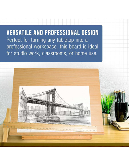 Tablero de Dibujo Ajustable U.S. Art Supply 66x53 cm 6 Ángulos Tablero de Dibujo Ajustable U.S. Art Supply 66x53 cm 6 Ángulos