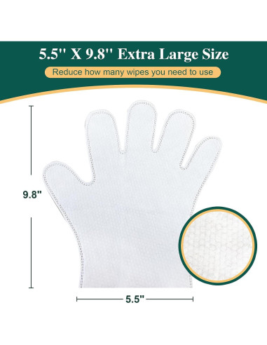 32 Guantes Toallitas para Baño de Mascotas IMMCUTE Sin Fragancia