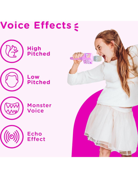 Micrófono Karaoke Move2Play Kidz Bop Rosa 6h Batería Micrófono Karaoke Move2Play Kidz Bop Rosa 6h Batería
