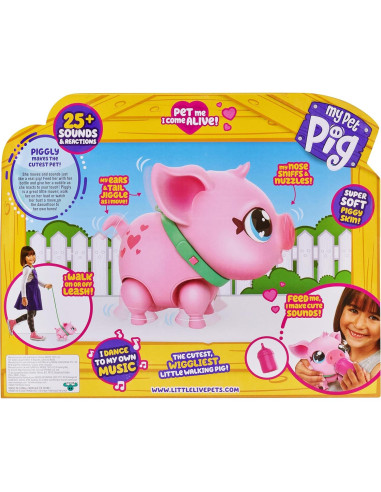 Little Live Pets Cerdo Piggly - Juguete Interactivo 0.62 kg