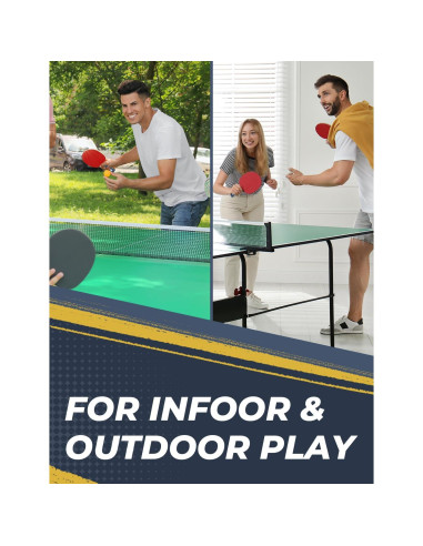 Juego de Palas de Ping Pong Glymnis 4 Raquetas y 8 Pelotas