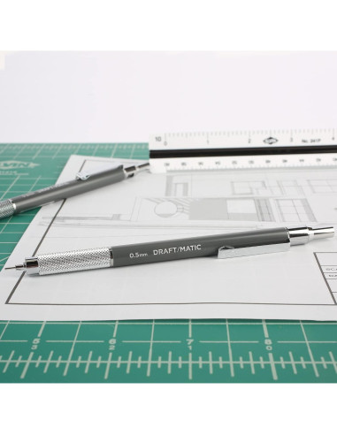 Lápiz Mecánico ALVIN DM05 0.5mm Acero Inoxidable Dibujo