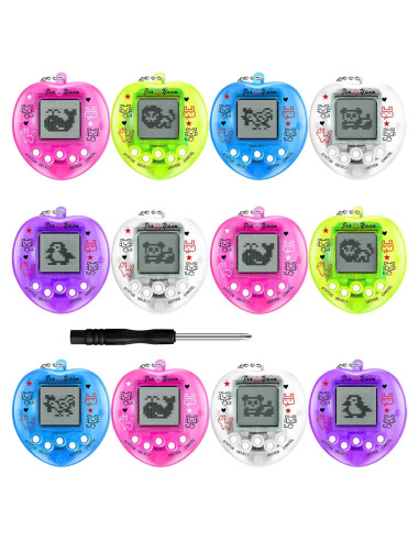 Llavero Mascotas Digitales 12 Pcs Sosation Corazón