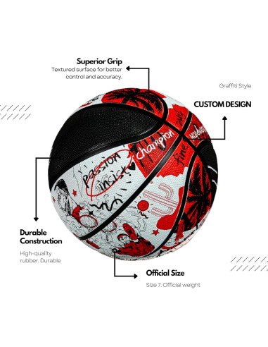 Balón de Baloncesto GX TOUR+ Edición Limitada Graffiti 29.5 cm