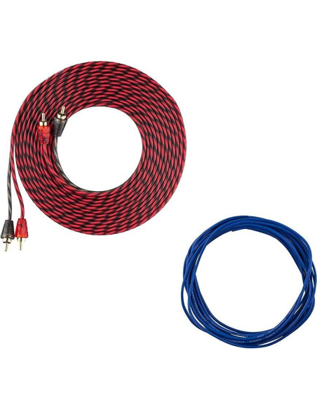 Kit de Cableado para Amplificador DS18 AK4 1200W 4 Gauge Kit de Cableado para Amplificador DS18 AK4 1200W 4 Gauge