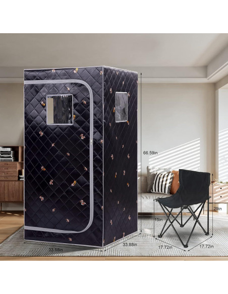 Sauna de vapor portátil Hoolife BS9010 4L control remoto Sauna de vapor portátil Hoolife BS9010 4L control remoto