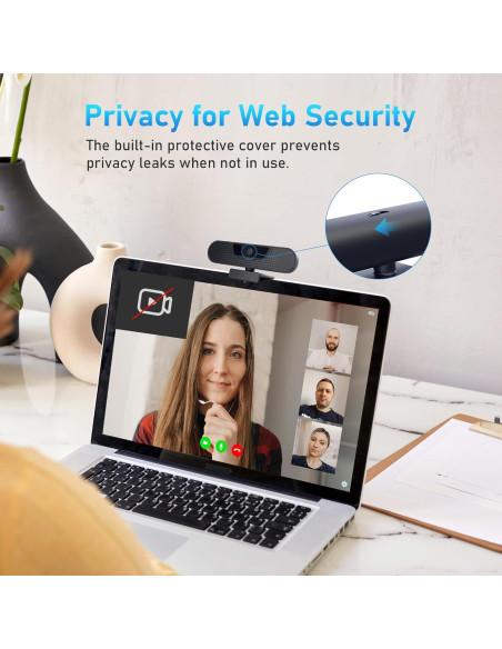 Cámara Web VIZOLINK W2G 1080P 60FPS con Micrófonos y Trípode Cámara Web VIZOLINK W2G 1080P 60FPS con Micrófonos y Trípode
