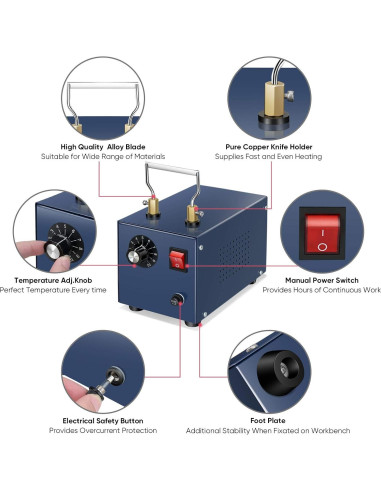 Cortador Eléctrico ROMECH RM-025 120W para Tela y Cuerda