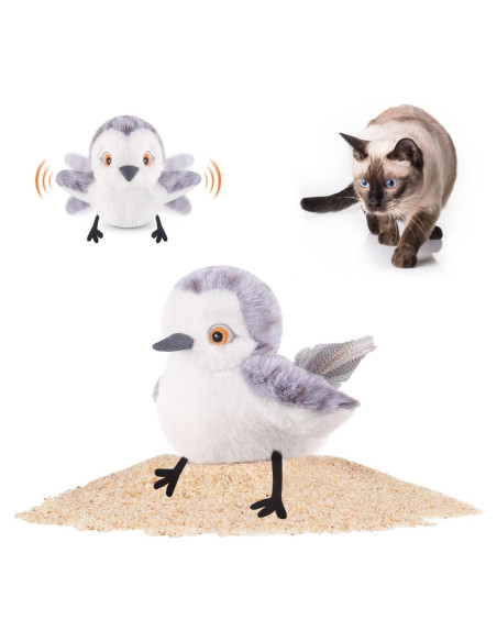 Juguete Interactivo para Gatos Potaroma Chorlito Canta 10 cm Juguete Interactivo para Gatos Potaroma Chorlito Canta 10 cm