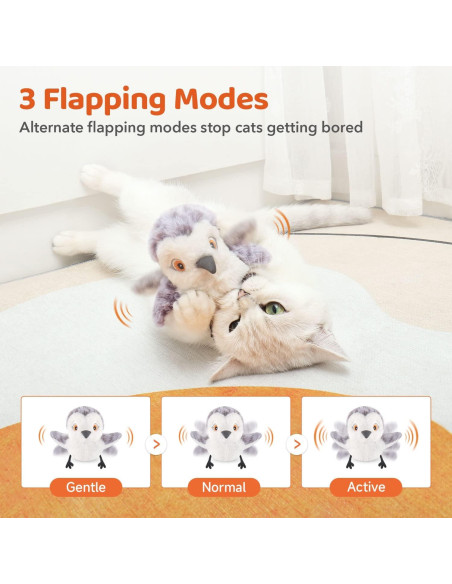 Juguete Interactivo para Gatos Potaroma Chorlito Canta 10 cm Juguete Interactivo para Gatos Potaroma Chorlito Canta 10 cm
