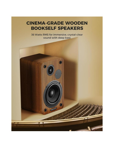 Altavoces Estantería MEVOSTO DS19 36W RMS Bluetooth 5.4