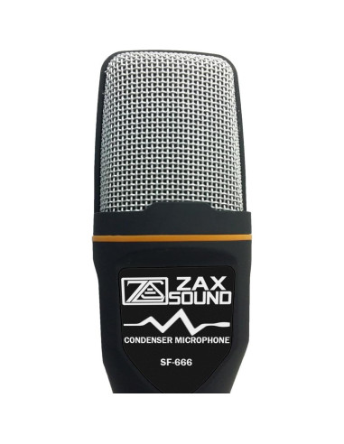 Micrófono de Condensador Cardioide ZaxSound SF-666PRO USB
