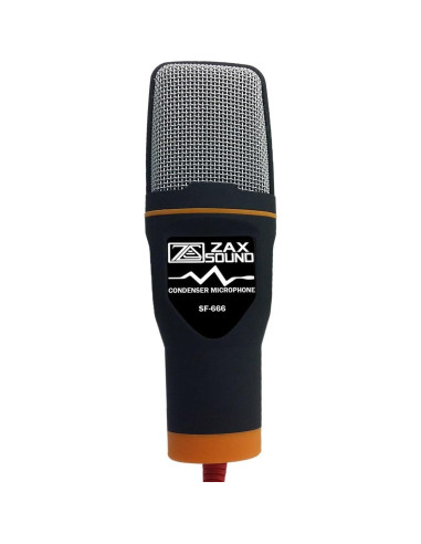 Micrófono de Condensador Cardioide ZaxSound SF-666PRO USB