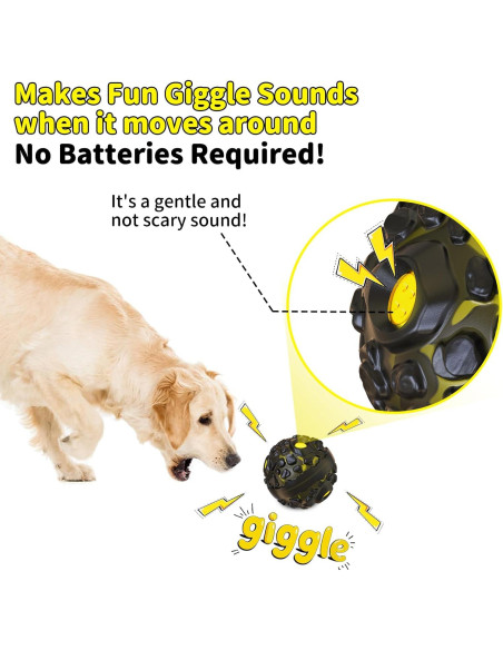Pelota Squeaky para Perros JoyBruko - Juguete Masticar Duradero Pelota Squeaky para Perros JoyBruko - Juguete Masticar Duradero