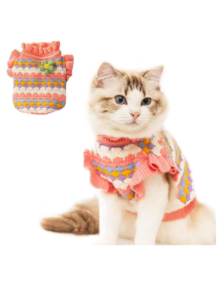 Suéter para Perro Pequeño Anelekor Rosa X-Pequeño 30 cm Suéter para Perro Pequeño Anelekor Rosa X-Pequeño 30 cm