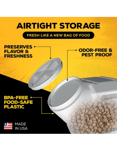 Contenedor de Almacenamiento de Comida Gamma2 80 lbs Hermético