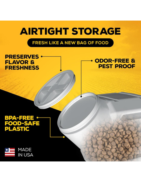Contenedor de Almacenamiento de Comida Gamma2 80 lbs Hermético