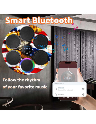 Máquina de Boxeo AMAS Beauty con Guantes y Bluetooth