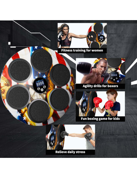 Máquina de Boxeo AMAS Beauty con Guantes y Bluetooth Máquina de Boxeo AMAS Beauty con Guantes y Bluetooth