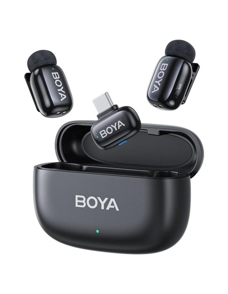 Micrófono Lavalier Inalámbrico BOYA Mini 30H Batería USB-C Micrófono Lavalier Inalámbrico BOYA Mini 30H Batería USB-C