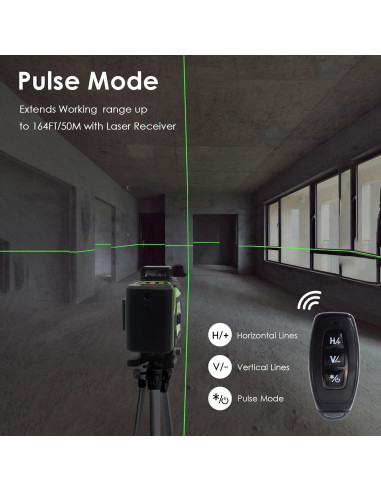 Nivel Láser 4D Bio-th BT-16G Verde Autonivelante