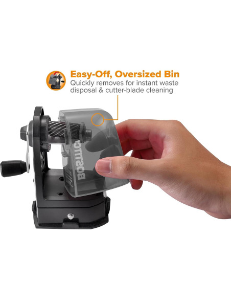 Afilador de lápices Bostitch MPS2-BLK, montaje 2 en 1 Afilador de lápices Bostitch MPS2-BLK, montaje 2 en 1