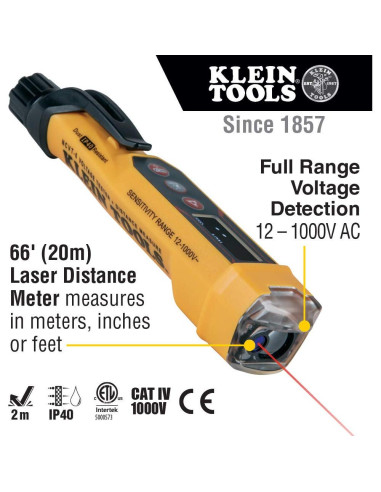Probador de Voltaje Sin Contacto Klein NCVT-6 12-1000V AC