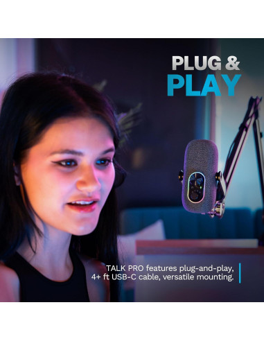 Micrófono USB JLab Epic Talk para Juegos y Streaming, 192kHz