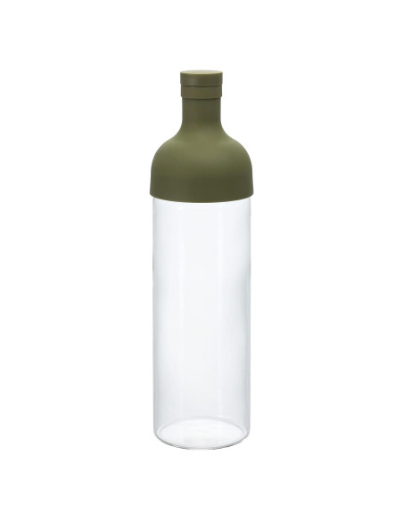Botella de Té Frío Hario 750ml Verde Oliva - Infusor Botella de Té Frío Hario 750ml Verde Oliva - Infusor