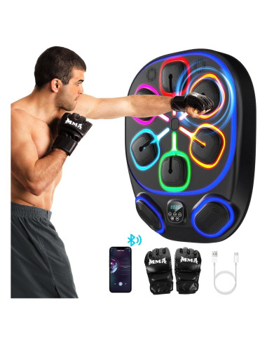 Máquina de Boxeo Musical SEMBOVI 60.96 cm con Bluetooth y Guantes