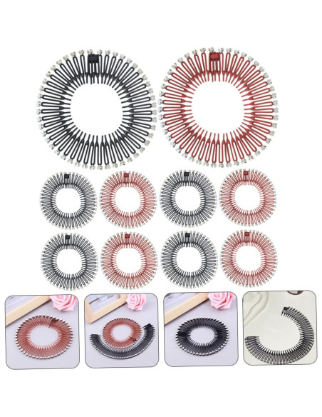 Diademas de Garra Elásticas VALICLUD 20 Pcs para Mujeres Diademas de Garra Elásticas VALICLUD 20 Pcs para Mujeres