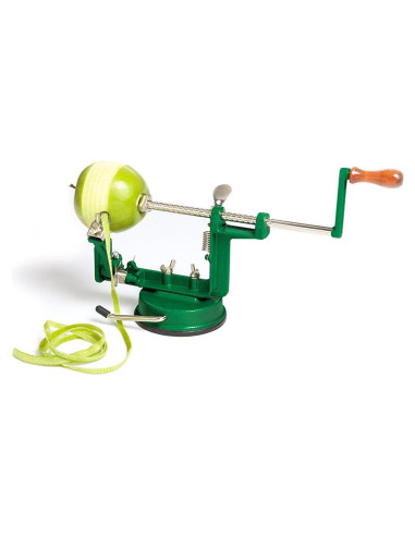 Máquina peladora de manzanas Fox Run con base de succión