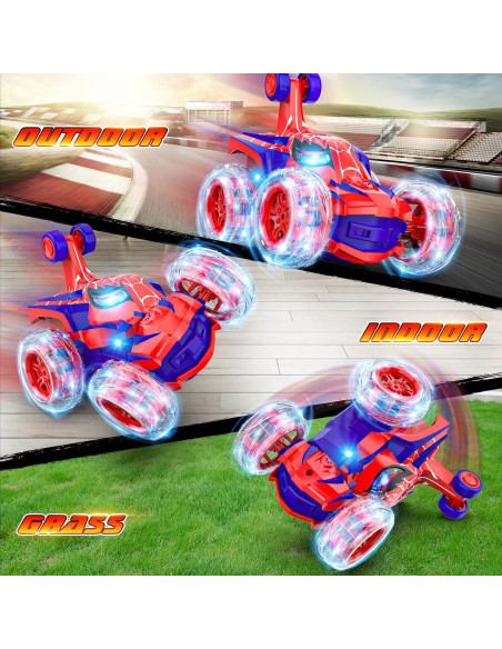 Coche RC Acrobático Mafbeanl 360 con Luces Recargables Coche RC Acrobático Mafbeanl 360 con Luces Recargables