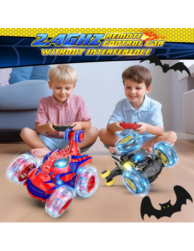 Coche RC Acrobático Mafbeanl 360 con Luces Recargables